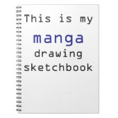 Schetsenboek voor manumtekening notitieboek (Voorkant)