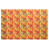 Schetsend saxofoonpatroon stof (Fat Quarter)