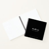 Schetsenschetsboek zwart wit notitieboek (Binnen)