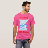 Schetser Tekenaar Schetsen Joke Schets Tekening T-shirt (Voorkant volledig)