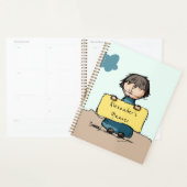 Schetsjongen met gebarentaal, speciaal gepersonali planner (Display)