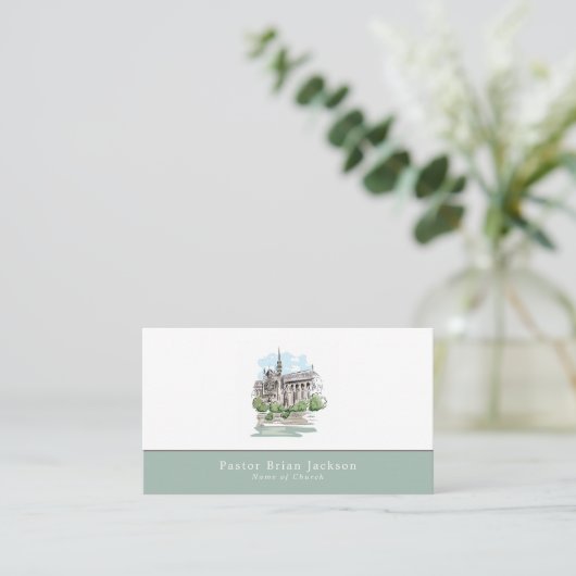 Schetskerk, christendom, godsdienst visitekaartje (Staand voorkant)