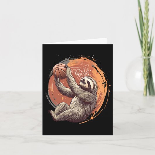 Schetskunst Tekening Schetsliefhebber Sloth Slam D Kaart (Voorkant)