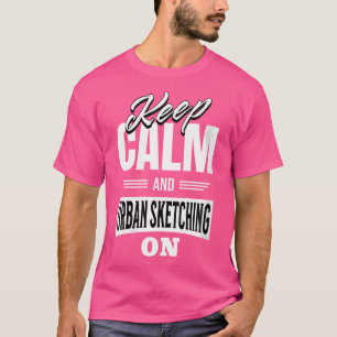 Schetskunstenaar Illustrator Urban Sketcher Urban T-shirt
