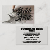 Schetskunstenaar Visitekaartje (Voorkant / Achterkant)
