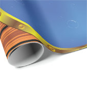 Schetsluisraam van scheepsportier met Blauwe Water Cadeaupapier (Rol Hoek)