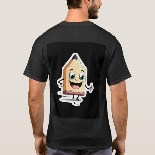 Schetsmatig plezier met Pencil Pal T-shirt (Achterkant)