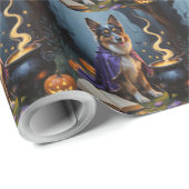Schetsmatige Halloween-schildering van Belgische h Cadeaupapier (Rol Hoek)