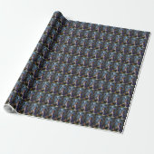 Schetsmatige Halloween-schildering van Brittany Sp Cadeaupapier (Uitgerold)