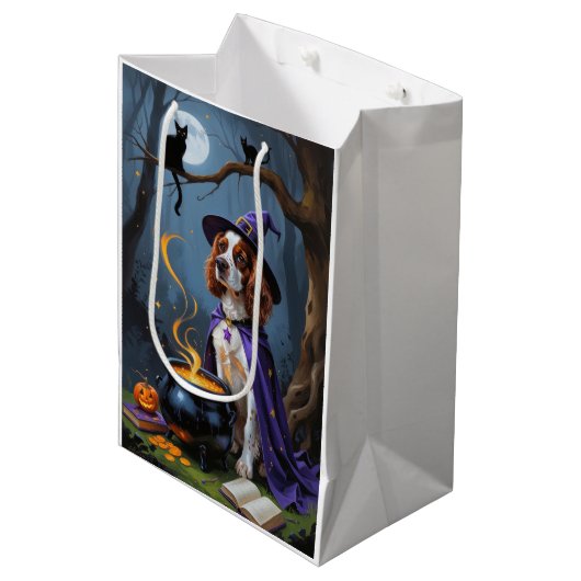Schetsmatige Halloween-schildering van Brittany Sp Medium Cadeauzakje (Voorkant Gekanteld)