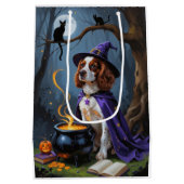 Schetsmatige Halloween-schildering van Brittany Sp Medium Cadeauzakje (Achterkant)