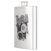 Schetsmatige Tuba en Tekst Flacon (Links)