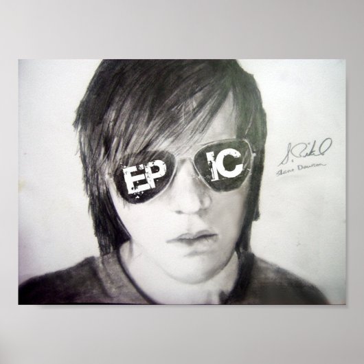 Schetsontwerp Shane Dawson-potlood Poster (Voorkant)