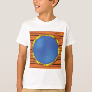 Schetsportaalraam met Blauwe Water T-shirt