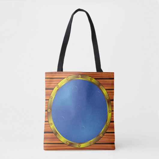 Schetsportaalraam met Blauwe Water Tote Bag (Voorkant)