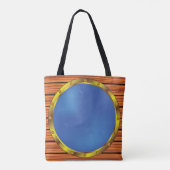 Schetsportaalraam met Blauwe Water Tote Bag (Achterkant)