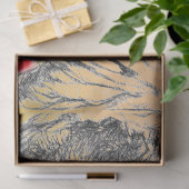 Schetspotlood met hand getrokken rode papaverbloem tissuepapier (Geschenk)