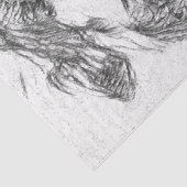 Schetspotlood met hand getrokken rode papaverbloem tissuepapier (Detail)