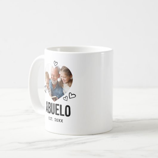 Schetste Abuelo Hart Foto Koffiemok (Voorkant links)