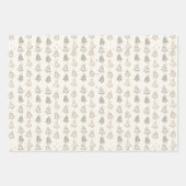 Schetste Boho Trees Holiday Wrapping Paper (Voorkant)