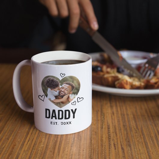 Schetste Daddy Heart Foto Koffiemok
