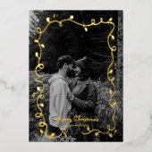 Schetste Kerstlicht Schattigee Foto Vakantie Kaart (Voorkant)