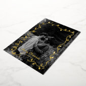 Schetste Kerstlicht Schattigee Foto Vakantie Kaart (Gedraaid)