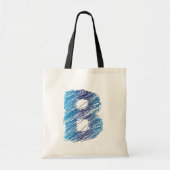Schetste letter B Canvas tas (Voorkant)