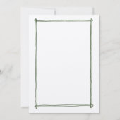 Schetste lijst grillige hand getekend bruiloft kaart (Achterkant)