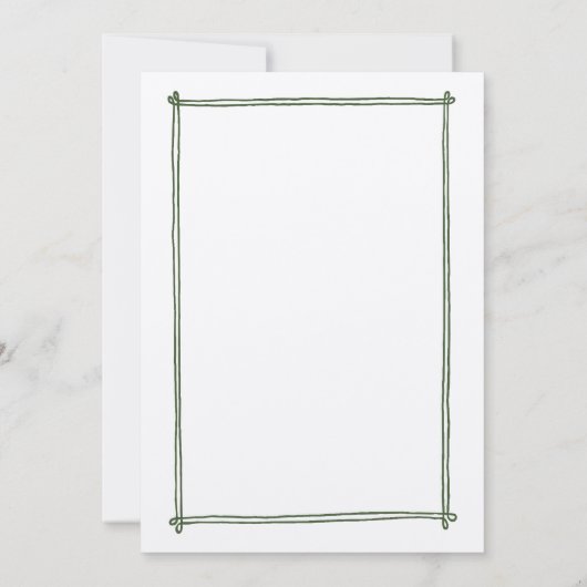 Schetste lijst grillige hand getekend bruiloft kaart (Achterkant)