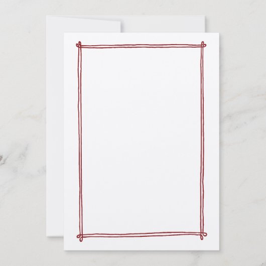 Schetste lijst grillige hand getekend bruiloft kaart (Achterkant)