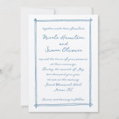 Schetste lijst grillige hand getekend foto bruilof kaart (Voorkant)