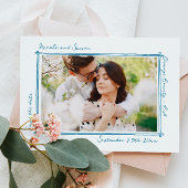 Schetste lijst grillige hand getekend foto bruilof save the date