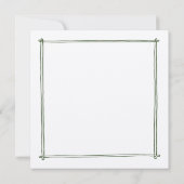 Schetste lijst Groen grillige Hand getrokken bruil Kaart (Achterkant)