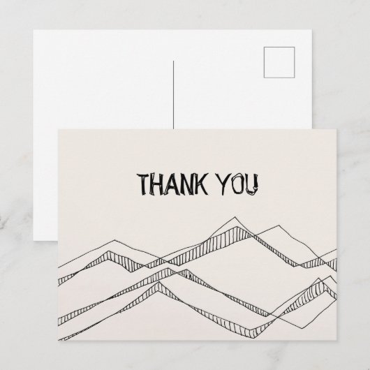 Schetste Natuur Dank u Briefkaart (Voorkant / Achterkant)