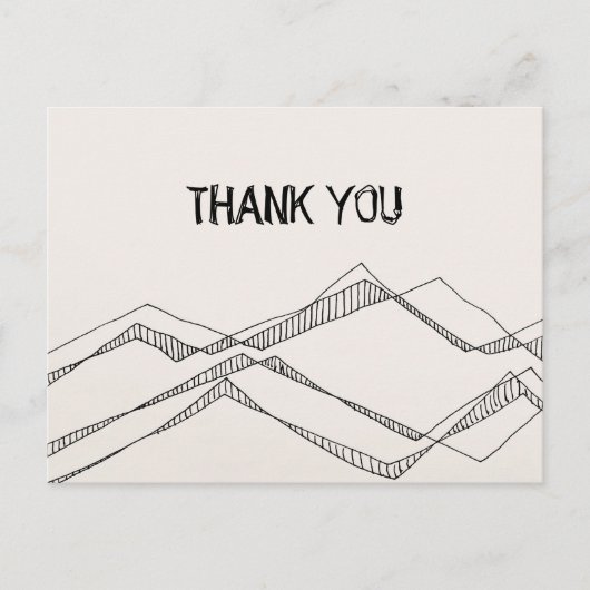 Schetste Natuur Dank u Briefkaart (Voorkant)