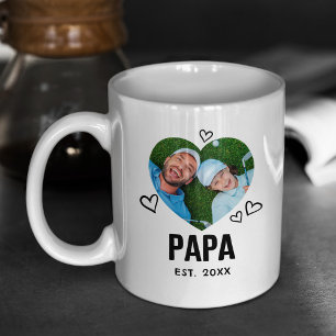 Schetste papa hartfoto koffiemok
