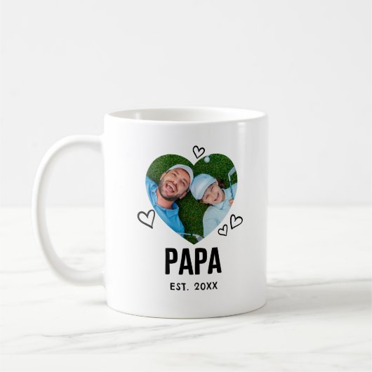Schetste papa hartfoto koffiemok (Links)