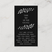 Schetste potloodbladeren omhullingskaart informatiekaartje (Voorkant)