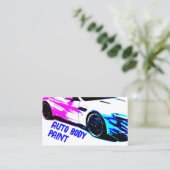 Schetste Race Auto Body Paint Service Visitekaartje (Staand voorkant)