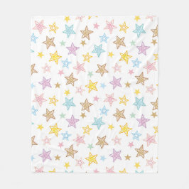 Schetste sterren patroon fleece deken