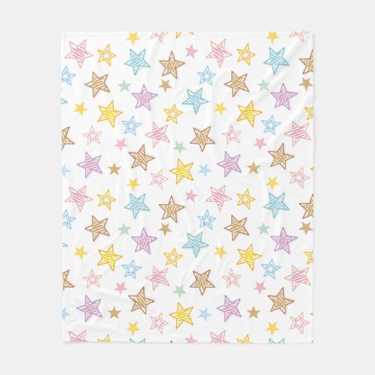 Schetste sterren patroon fleece deken (Voorkant)