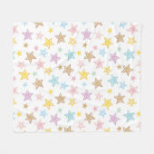 Schetste sterren patroon fleece deken (Voorkant (Horizontaal))