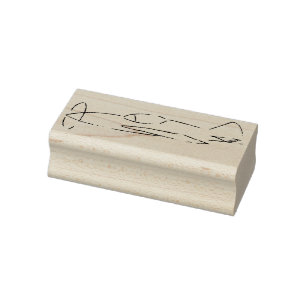 Schetste vliegtuigstempel rubberstempel