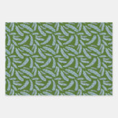 Schetste Winter Branches Holly en Spruce Pattern Inpakpapier Vel (Voorkant 2)