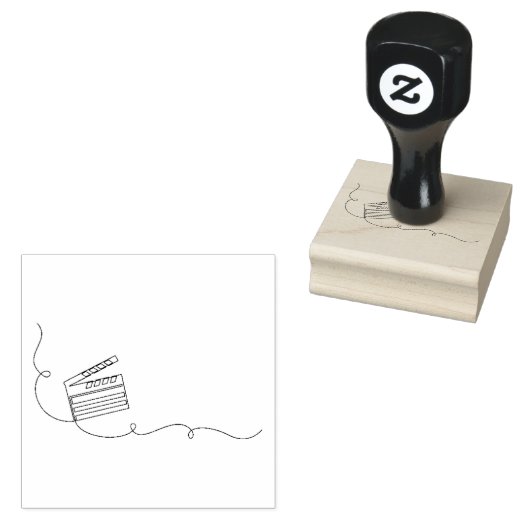 Schetstekening afzetten rubberstempel (Gestempeld)