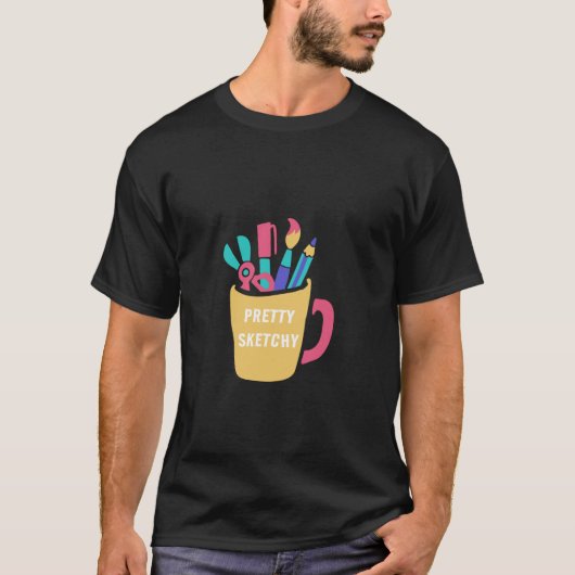 Schetstekening - Schetsmatig T-shirt (Voorkant)