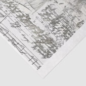 Schetstekening van Steampunk Vrouw N4 Decoupage Tissuepapier (Detail)