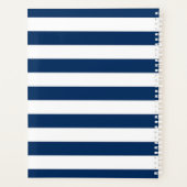 Schetsvaart,Roer van boot,Blauw en witte strepen Planner (Achterkant)
