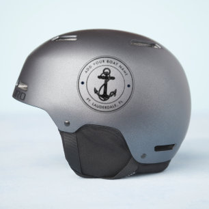 Schetter van een boot en naamgeving-gebruiken bij sticker